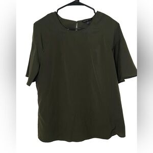 Banana Republic Dark Green Short Sleeve Blouse